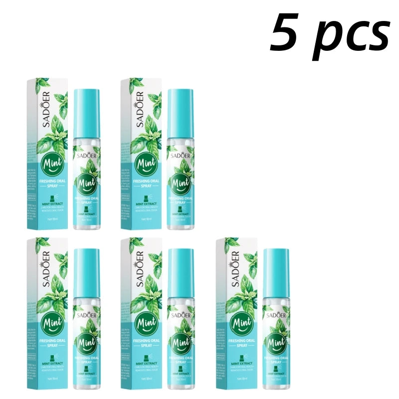 Spray Buccal Haleine Fraîche – Parfum Menthe ou Pêche, Anti-Mauvaise Haleine