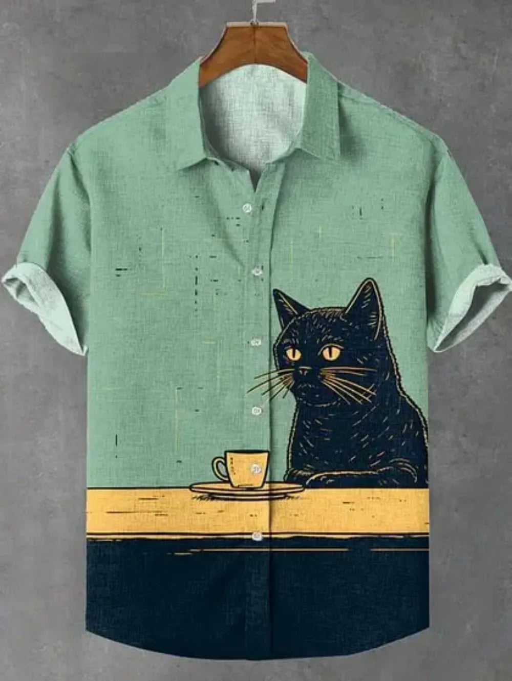 Chemise homme en lin à manches courtes – CLEVI Paris