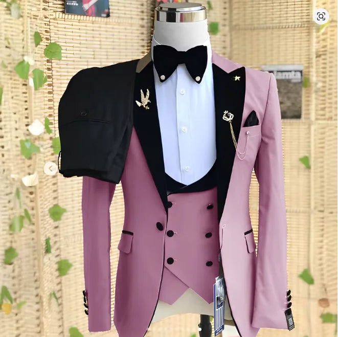Costume homme 3 pièces à revers – CLEVI Paris