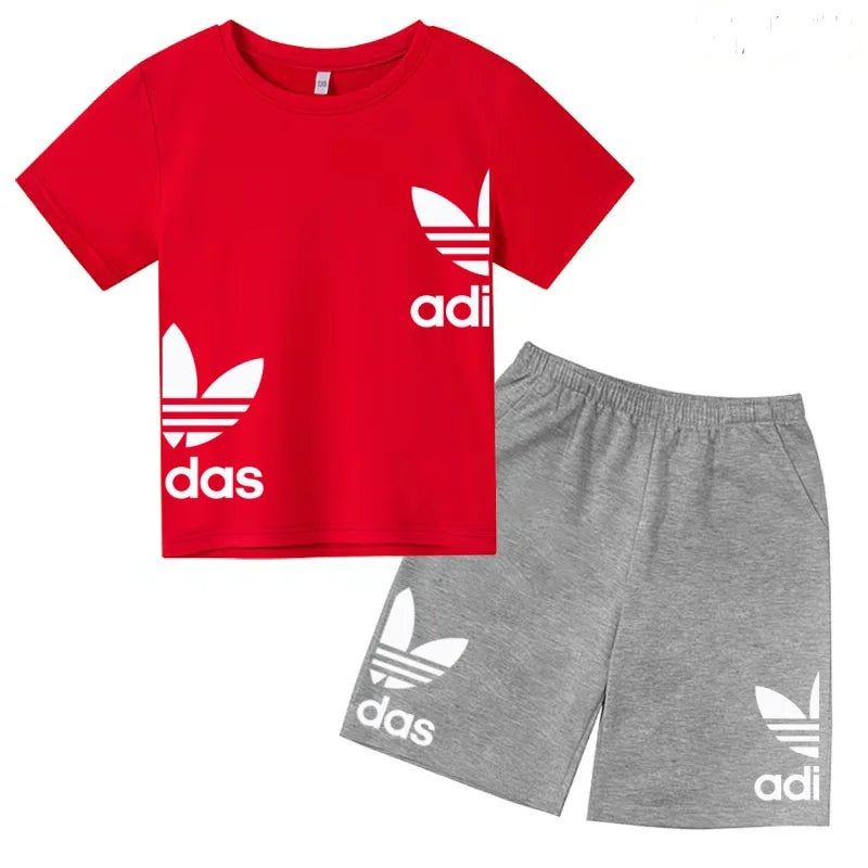 Ensemble enfant T-shirt à lettres et short – CLEVI Paris