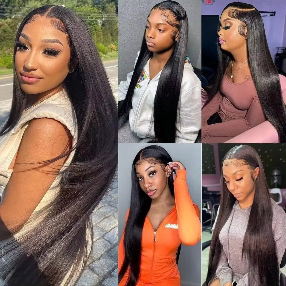 Perruque Straight HD Lace 13x4 13x6 360 Cheveux Humains Femme – CLEVI Paris