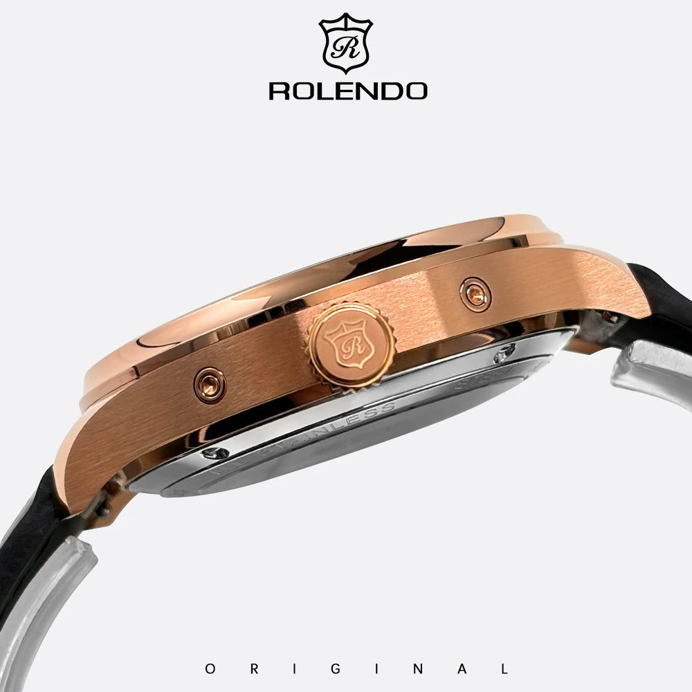 Montre automatique Rolendo 008 en cuir – CLEVI Paris