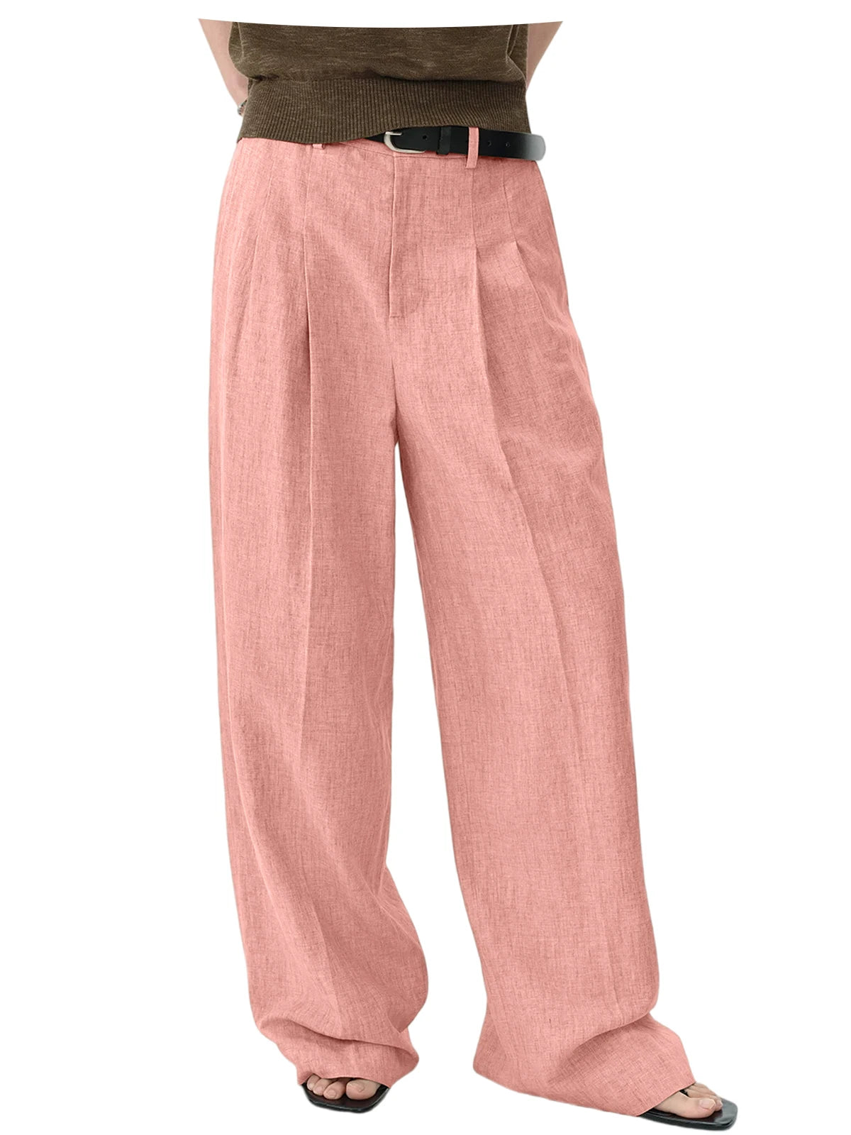 Pantalon large en lin pour homme – CLEVI Paris