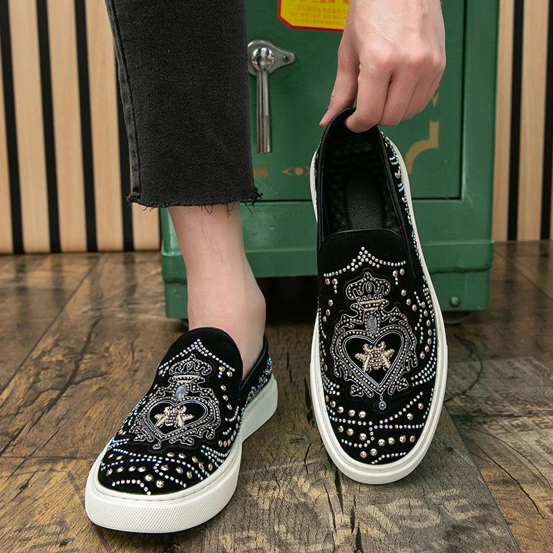 Mocassins Rivets Dandelion Homme Luxe – CLEVI Paris