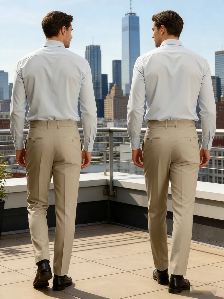Pantalon Costume Homme Taille Haute – CLEVI Paris
