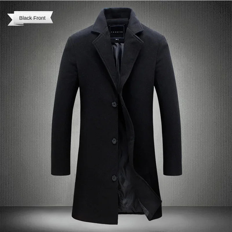 Manteau Homme Long en Coton – CLEVI Paris