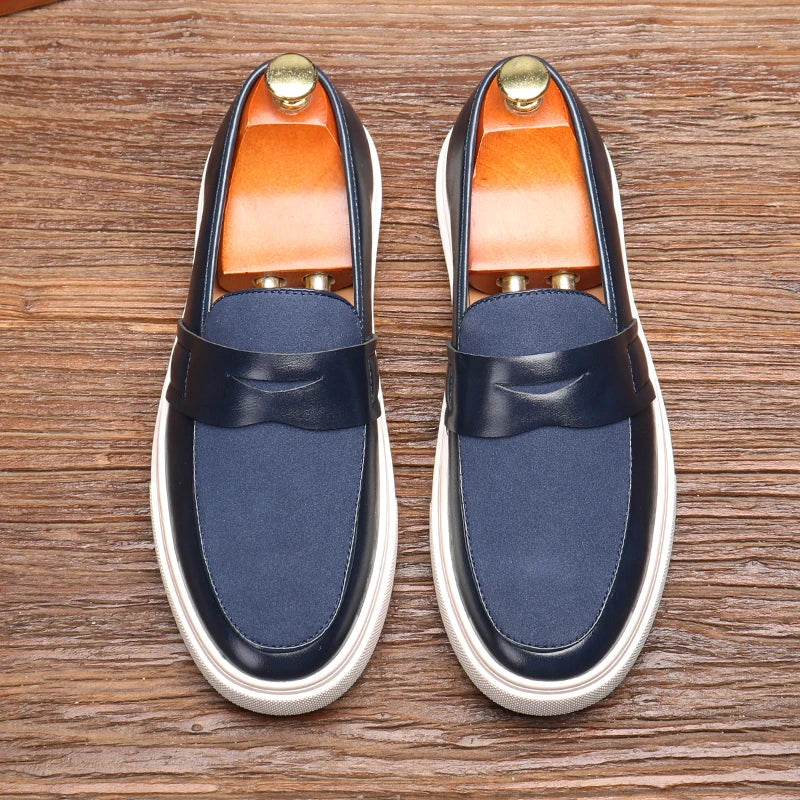Loafers Cuir Homme Slip-On Style Britannique – CLEVI Paris