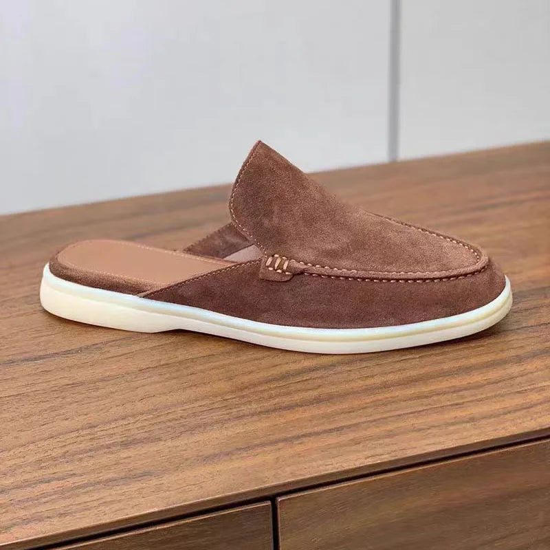 Mules Unisexe Cuir Véritable Peau de Mouton Plates Été EU 35-47 Multicolore – CLEVI Paris