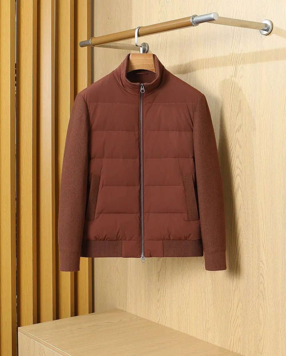Veste en duvet de canard zippée – CLEVI Paris