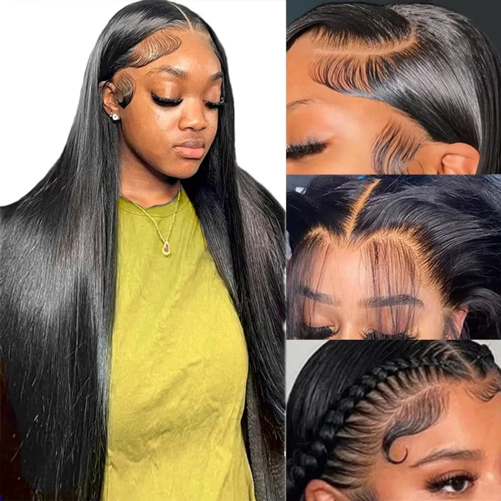 Perruque Straight HD Lace 13x4 13x6 360 Cheveux Humains Femme – CLEVI Paris