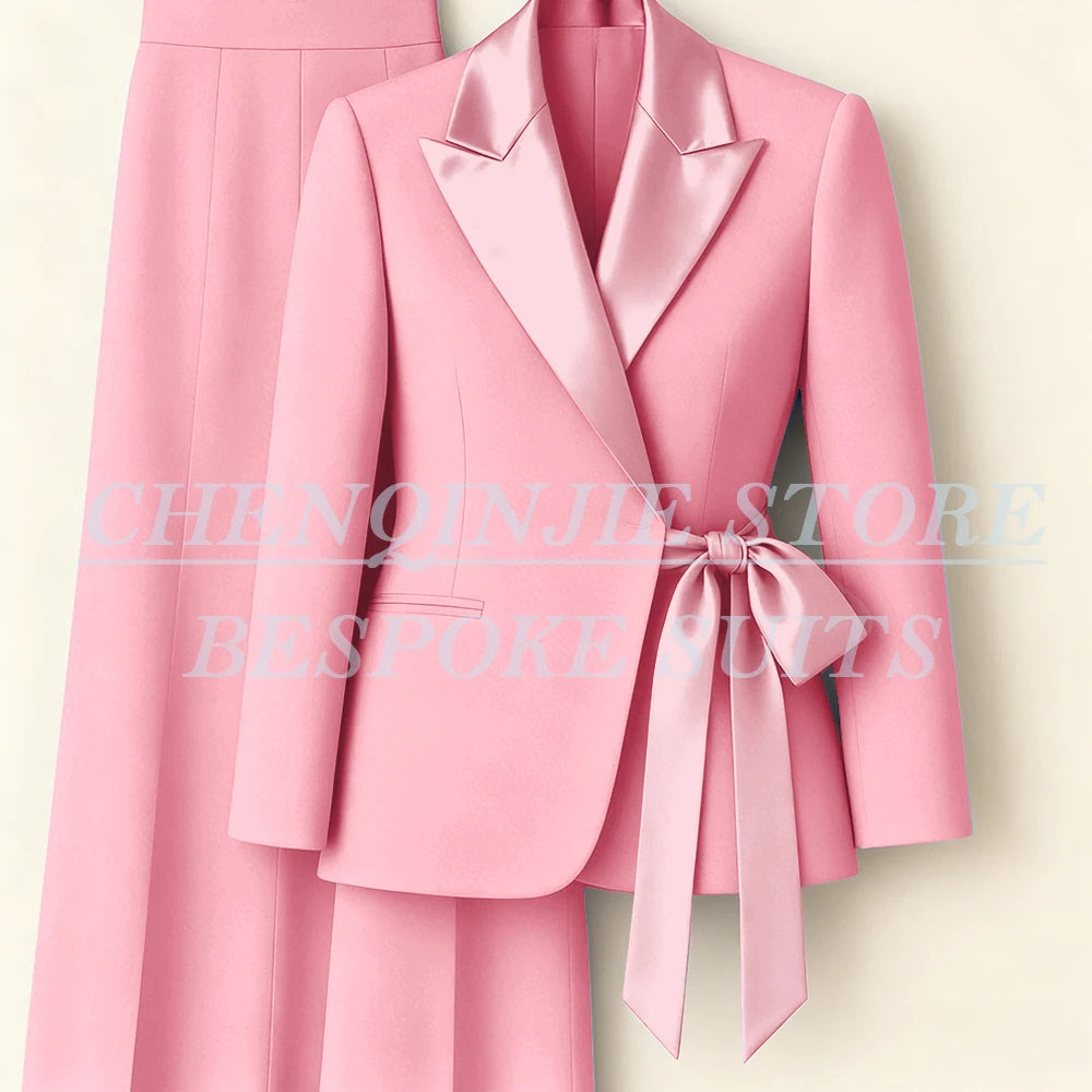Tailleur femme blazer et pantalon large – CLEVI Paris