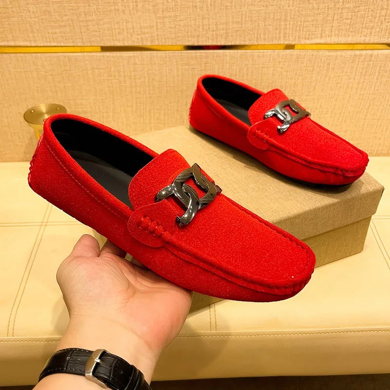 Loafers Homme Suède Grande Taille Slip-On – CLEVI Paris