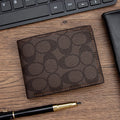Portefeuille Compact Homme Synthétique Gaufré Porte-Cartes – CLEVI Paris