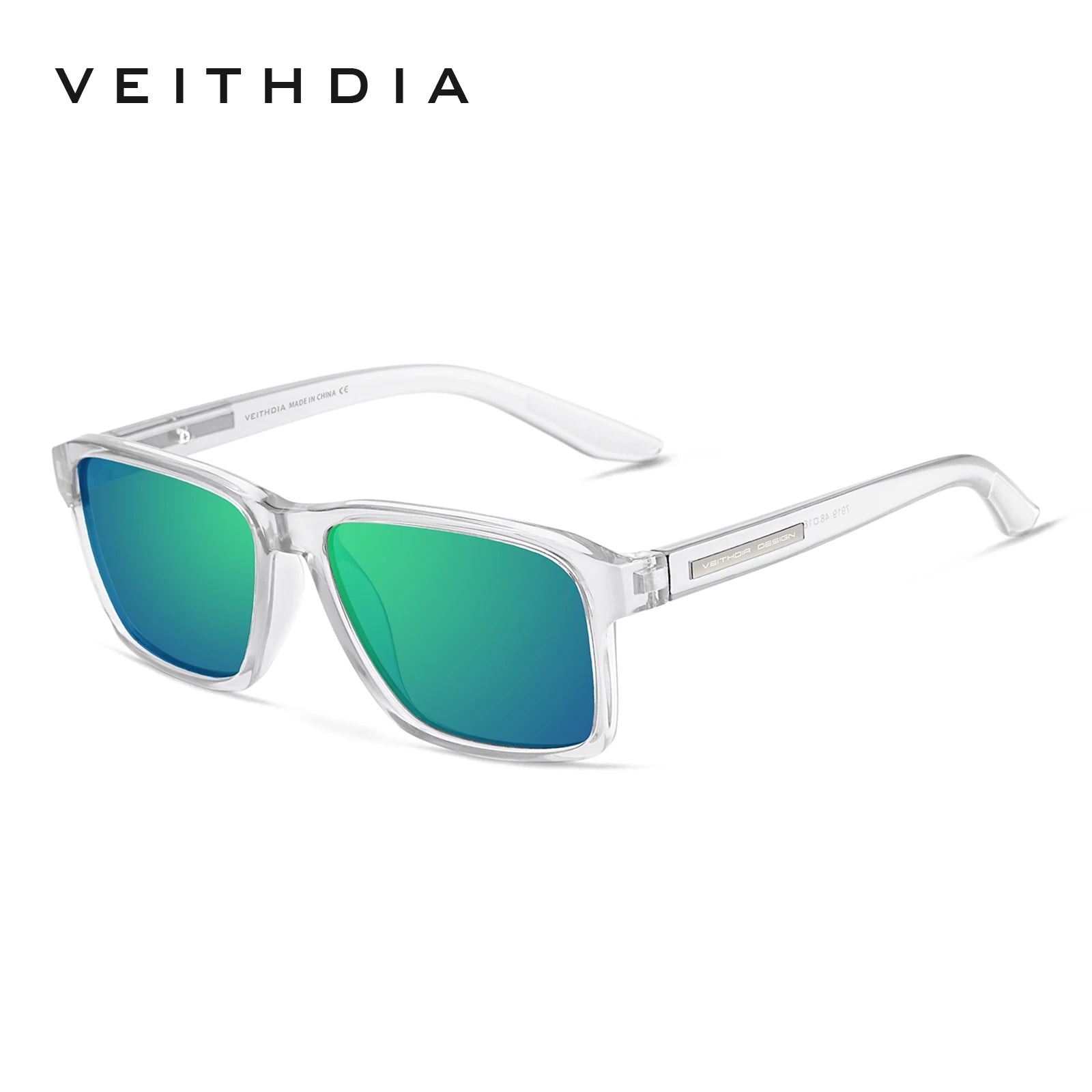 Lunettes de Soleil Polarisées Carrées TR-90 – Verres TAC Photochromiques Miroir Anti-Reflets UV400 Sport – CLEVI Paris