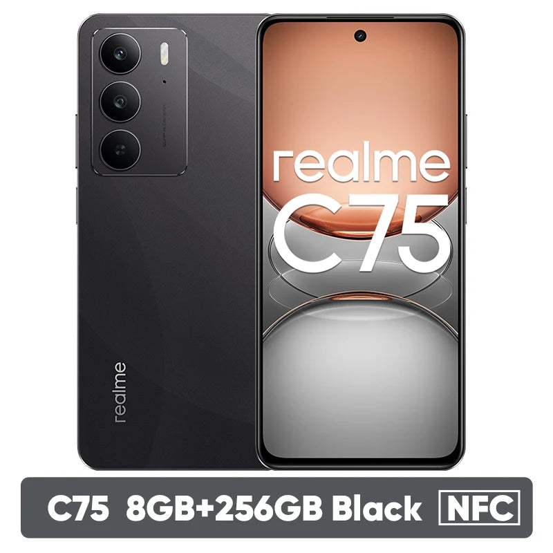 Smartphone realme C75 4G NFC 256 Go – CLEVI Paris