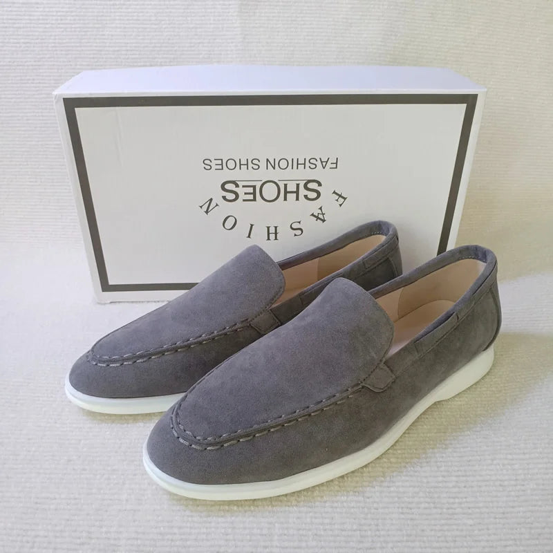 Mocassins Suède Homme Slip-On – CLEVI Paris
