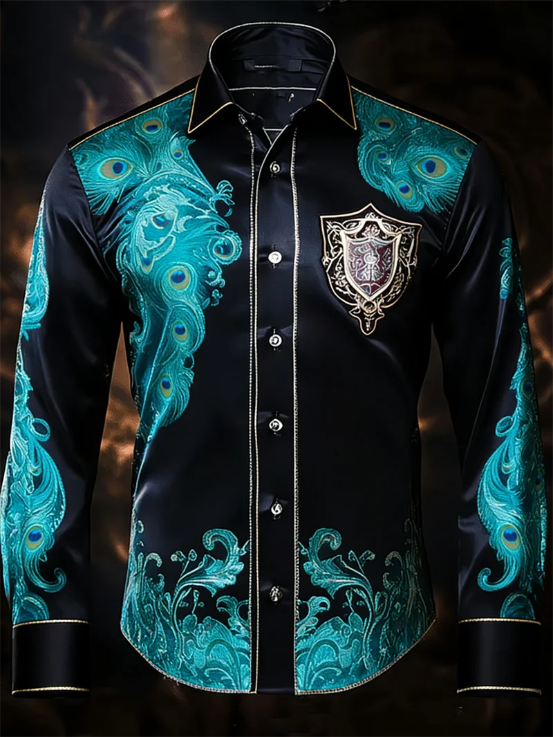 Chemise Homme à Motifs et Badge 3D – CLEVI Paris