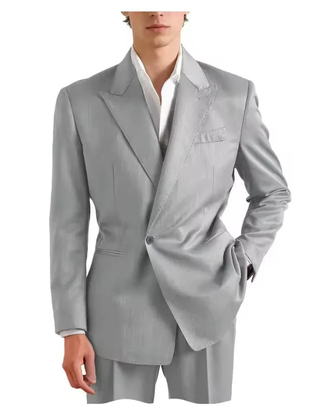 Costume 2 pièces en lin homme vert olive – CLEVI Paris
