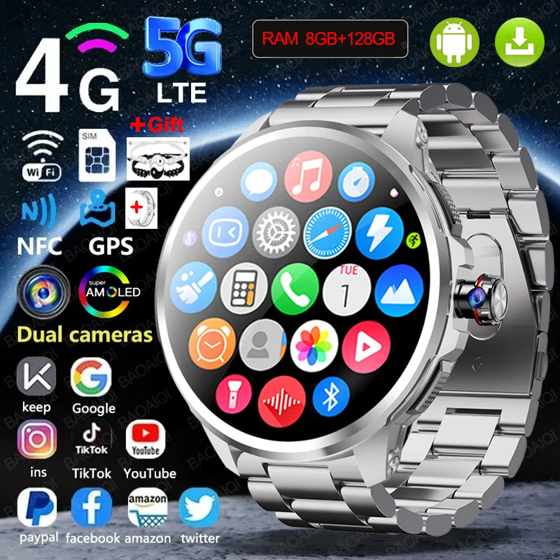Montre connectée AMOLED 1,95 pouce GPS – CLEVI Paris