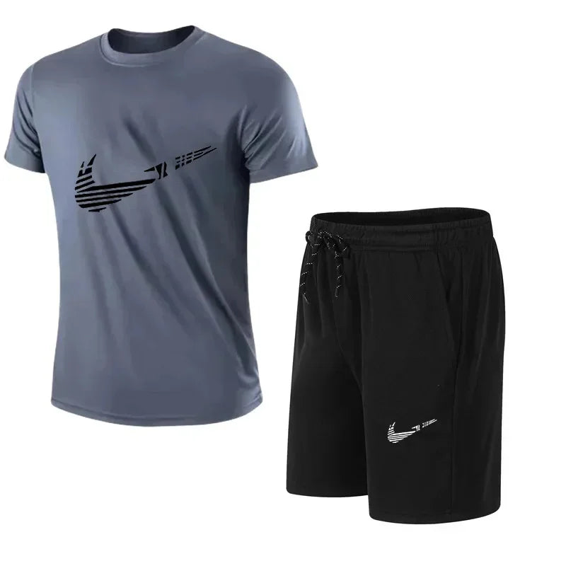 Ensemble homme T-shirt et short imprimé – CLEVI Paris