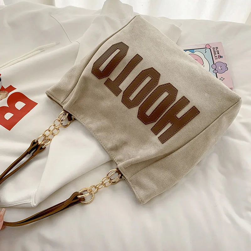 Tote Bag Toile Lettres Femme Campus & Bureau – CLEVI Paris