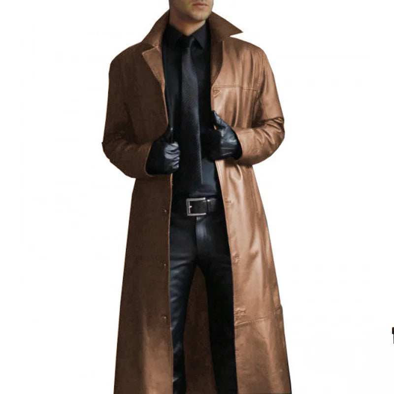 Trench extra-long zippé homme – CLEVI Paris