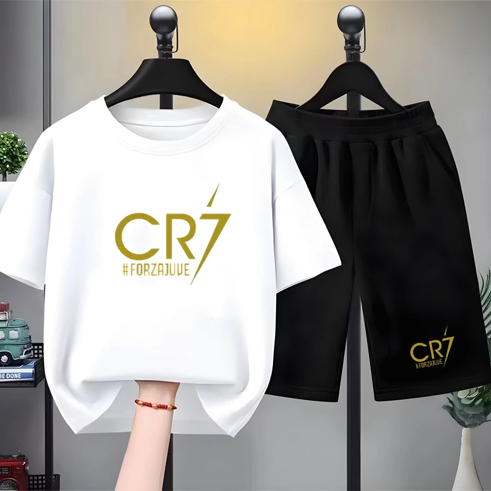 Ensemble sport enfant T-shirt et short – CLEVI Paris