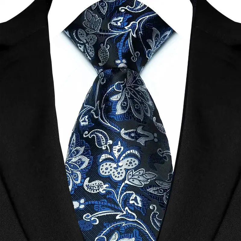 Cravate homme motif paisley 145 cm – CLEVI Paris