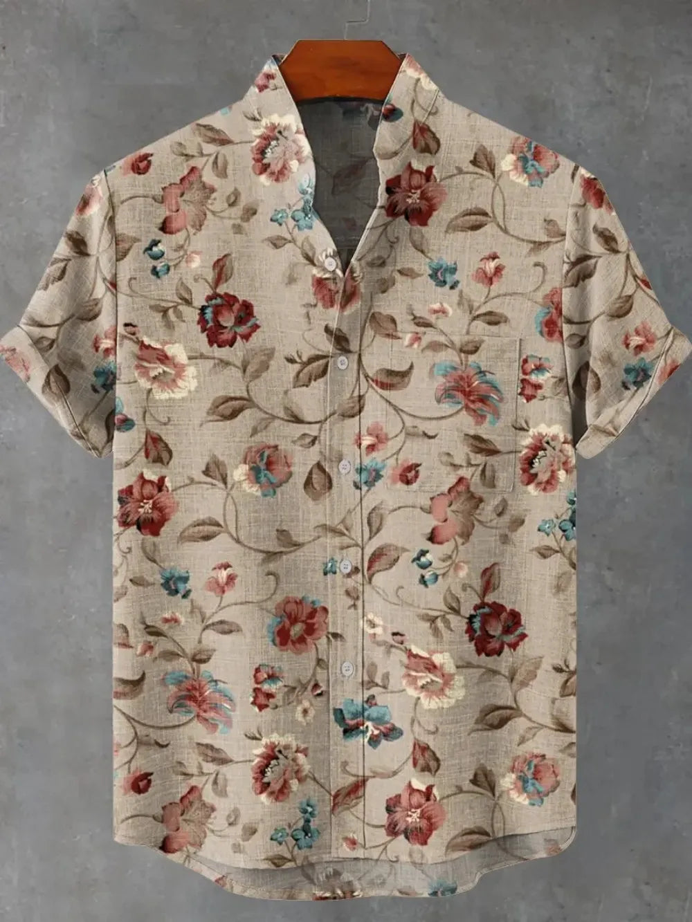 Chemise homme en lin à manches courtes – CLEVI Paris