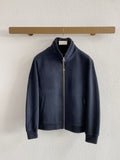 Veste homme d’hiver zippée à double col – CLEVI Paris