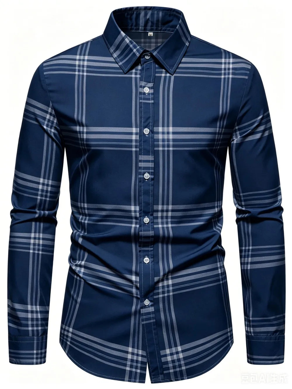 Chemise Homme à Carreaux Imprimés – CLEVI Paris