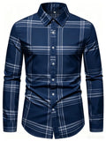 Chemise Homme à Carreaux Imprimés – CLEVI Paris