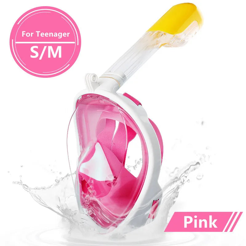 Masque de Plongée Plein Visage Anti-Buée – Snorkeling Adulte & Enfant