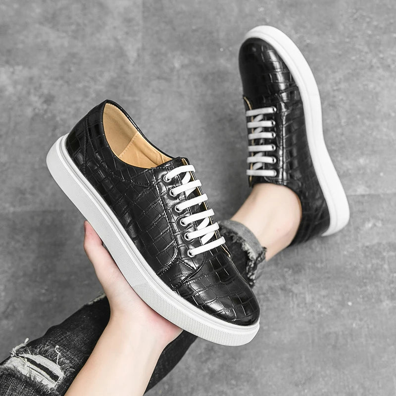 Sneakers basses homme brunes ou noires – CLEVI Paris
