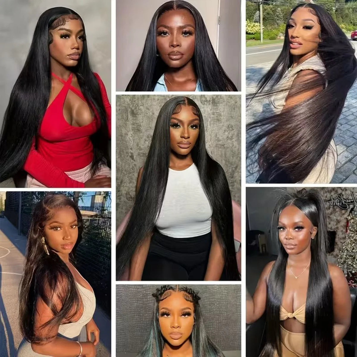 Perruque Straight HD Lace 13x4 13x6 Glueless 100% Cheveux Humains 16-42 Pouces – CLEVI Paris