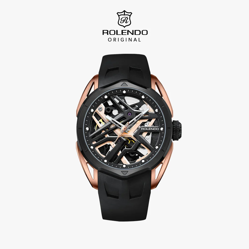 Montre automatique ROLENDO 009 squelette – CLEVI Paris