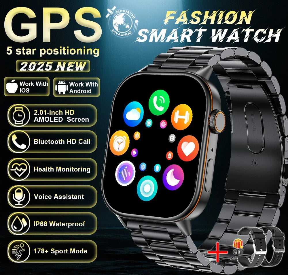 Montre connectée GUHUAVMI AMOLED 2,01 pouces – CLEVI Paris
