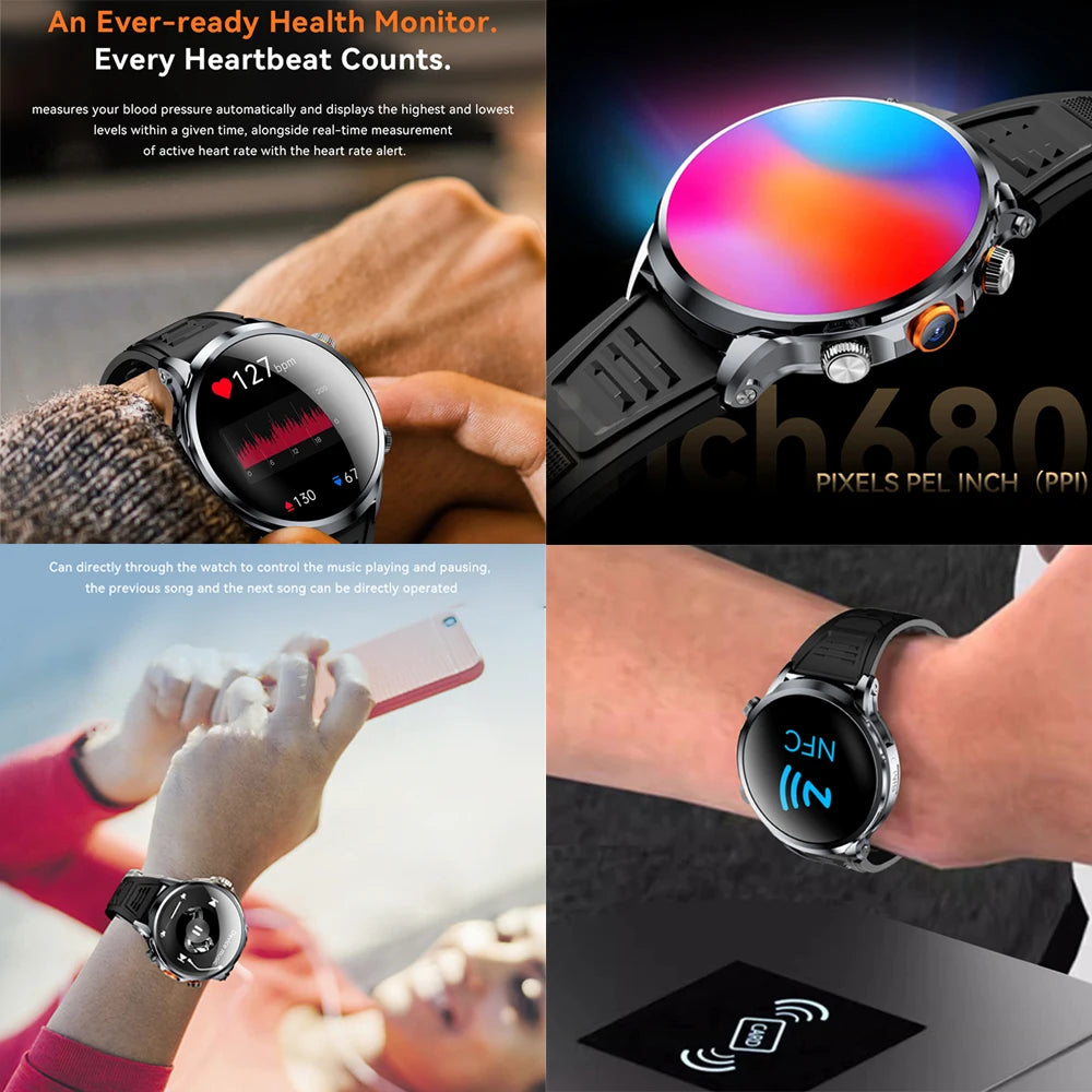 Montre Connectée 4G AMOLED BAOAIQI GPS SIM Google Play – CLEVI Paris
