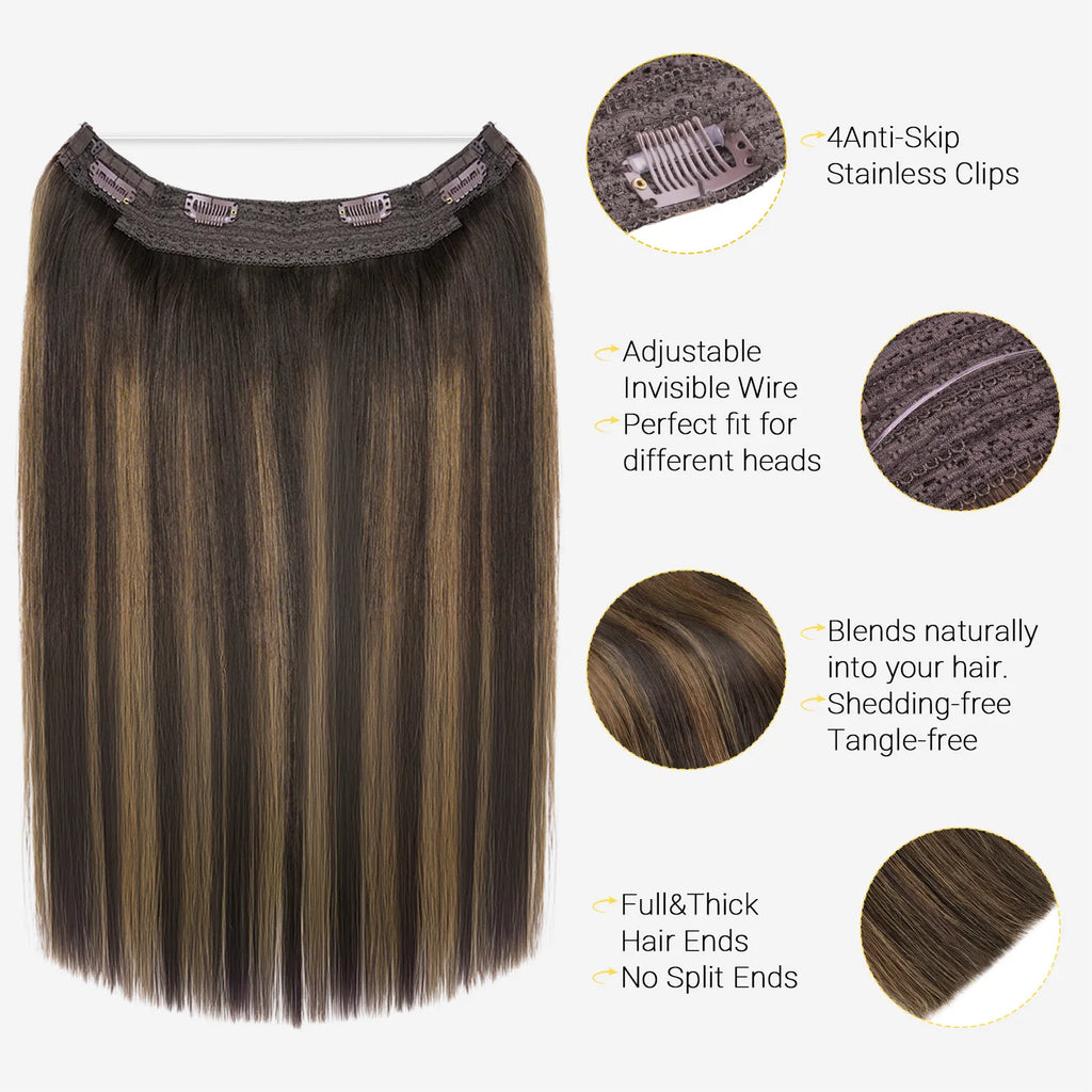 Extensions à fil invisible en cheveux Remy – CLEVI Paris