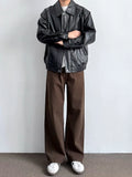 Veste homme boutonnée à col rabattu – CLEVI Paris