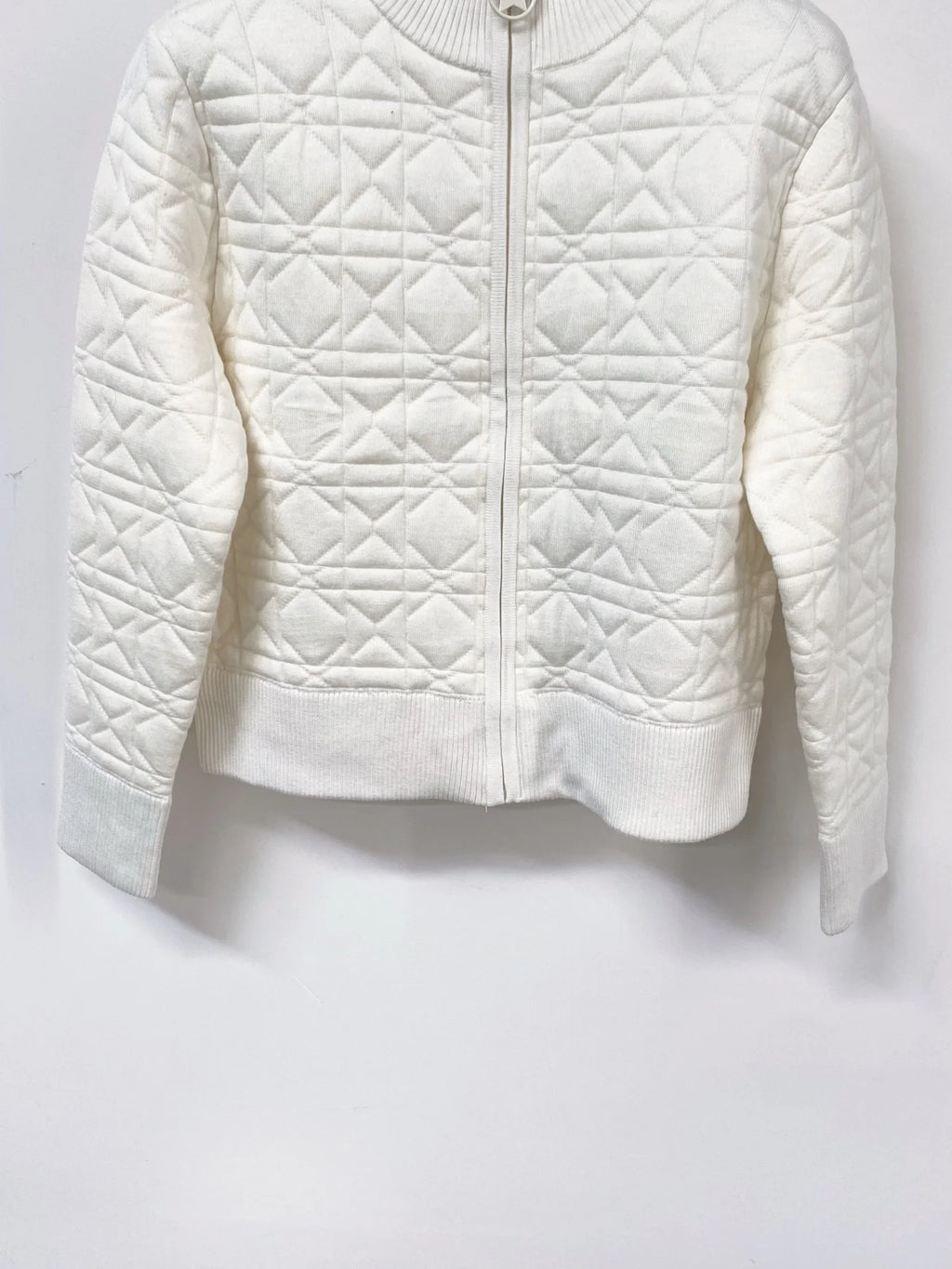 Veste matelassée femme brodée à col montant – CLEVI Paris