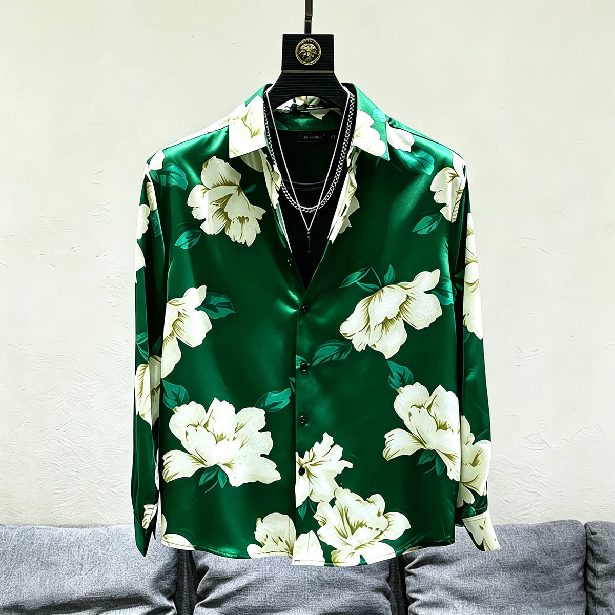 Chemise homme à imprimé floral – CLEVI Paris