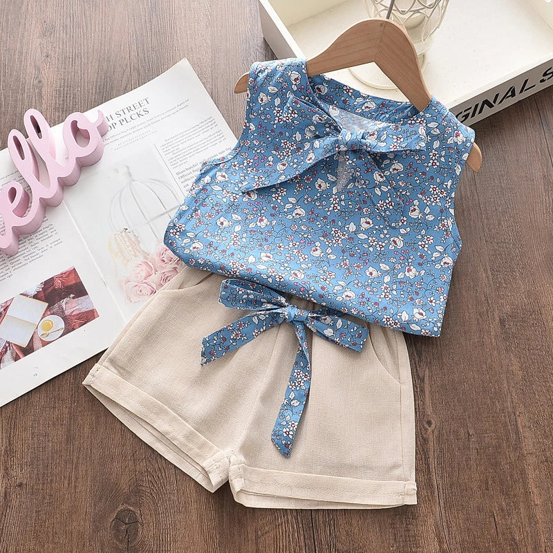 Ensemble bébé fille débardeur et short – CLEVI Paris