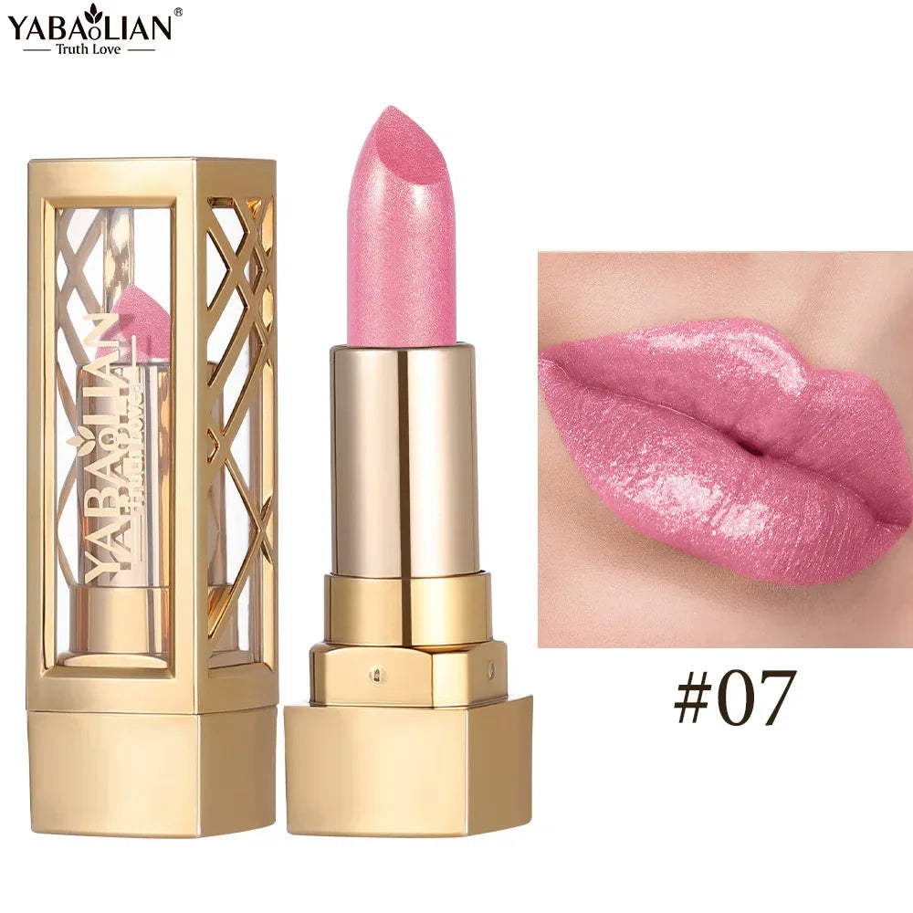 Rouge à Lèvres Tube Doré 12 Teintes Longue Tenue – CLEVI Paris