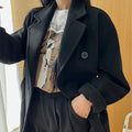 Manteau femme laine et cachemire croisé – CLEVI Paris