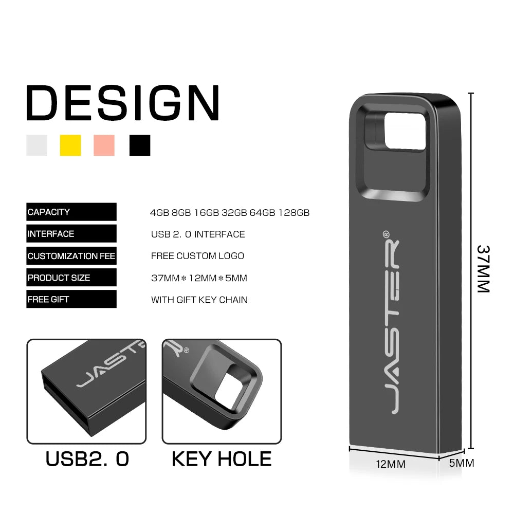 Clé USB 3.0 Mini Métal jusqu'à 128 Go 4 Coloris – CLEVI Paris