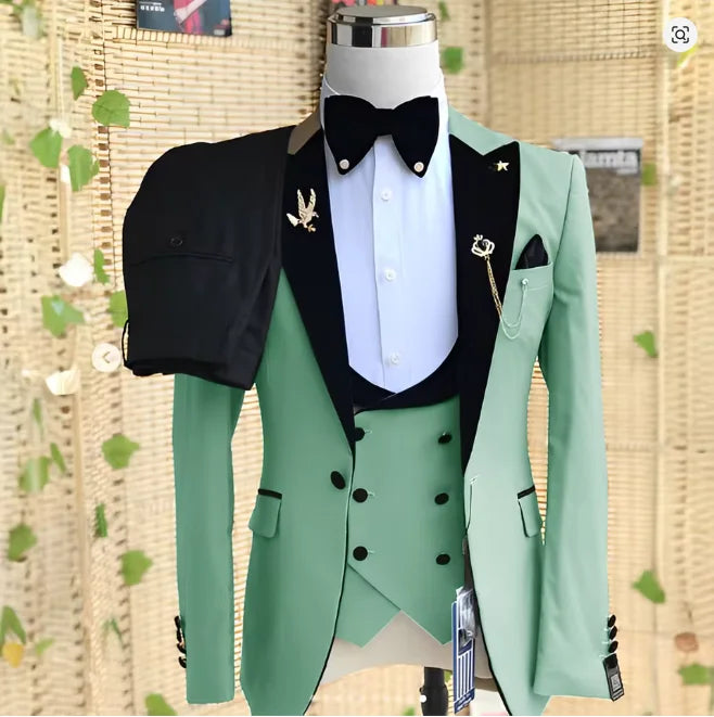 Costume homme 3 pièces à revers – CLEVI Paris