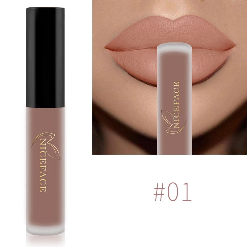 Rouge à Lèvres Liquide Mat Velours QiBest 21 Teintes – CLEVI Paris