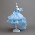 Robe cérémonie fille fleurie à nœud – CLEVI Paris