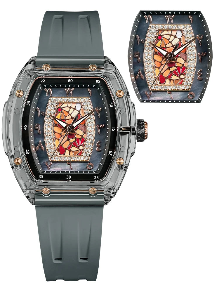 TSAR BOMBA TB-8219L Montre Femme Quartz Cristal Saphir Élégante – CLEVI Paris